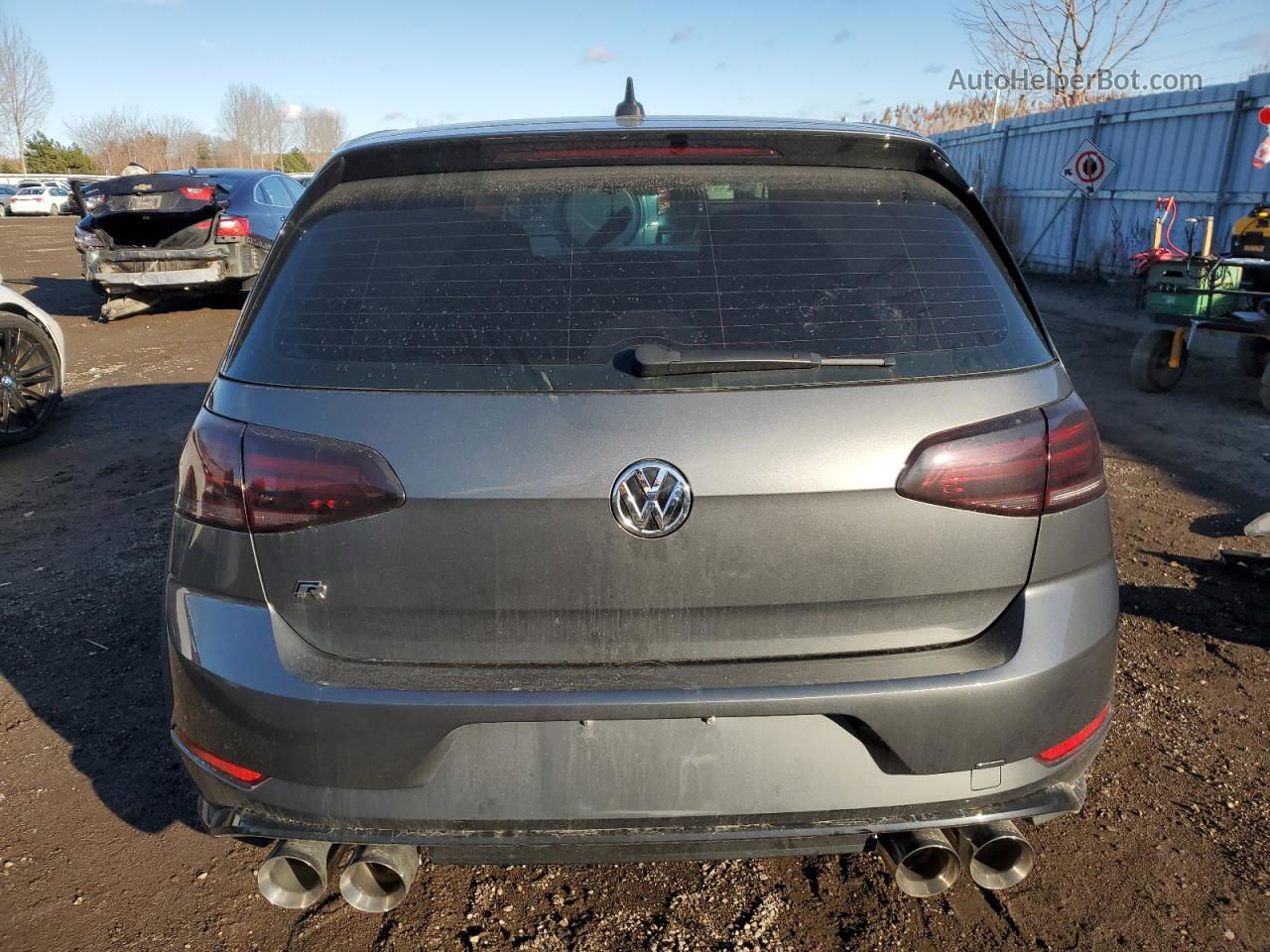 2019 Volkswagen Golf R  Gray vin: WVWWA7AU3KW179457