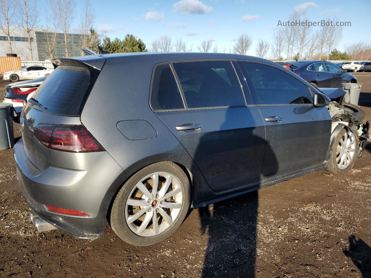 2019 Volkswagen Golf R  Gray vin: WVWWA7AU3KW179457