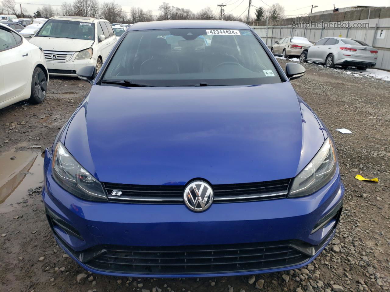 2019 Volkswagen Golf R  Синий vin: WVWWA7AU4KW114987