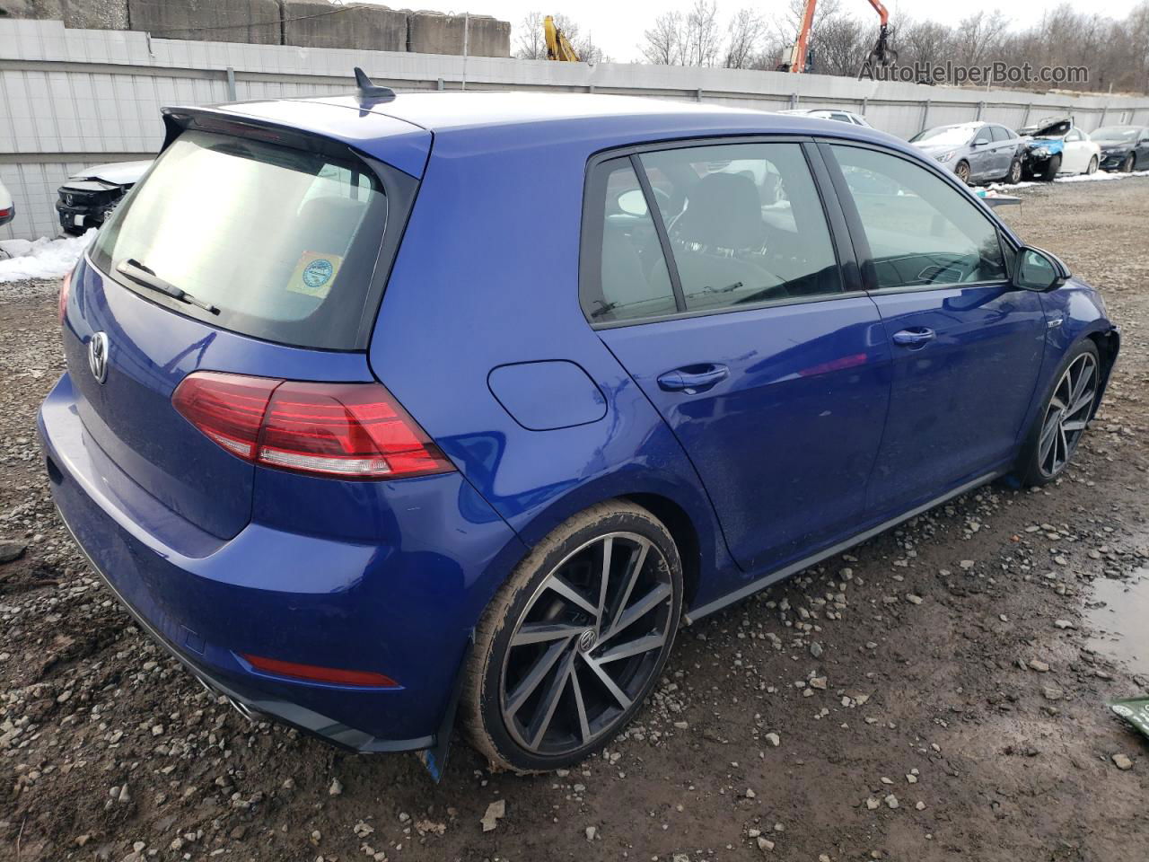 2019 Volkswagen Golf R  Blue vin: WVWWA7AU4KW114987