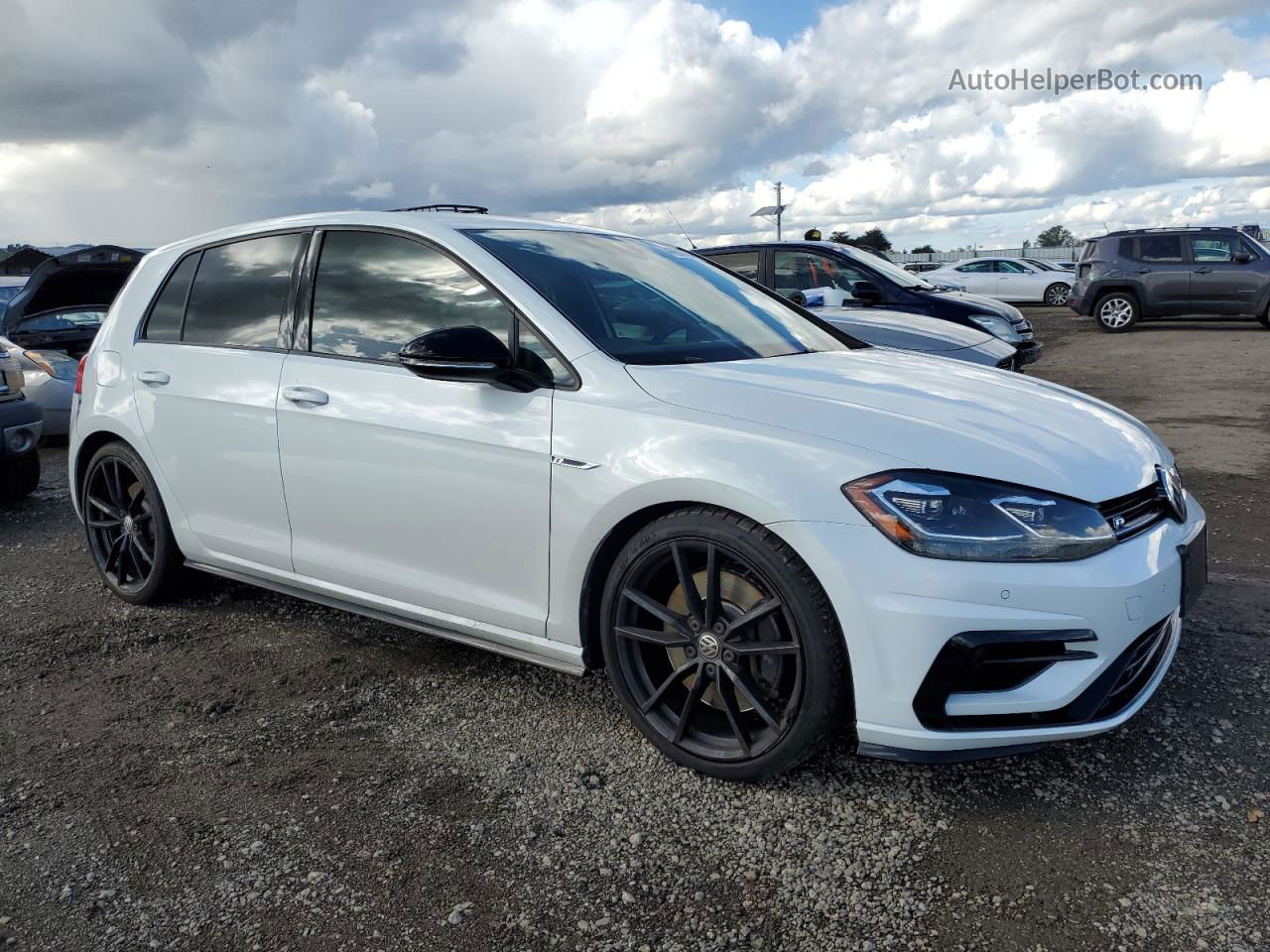 2019 Volkswagen Golf R  White vin: WVWWA7AU5KW117333