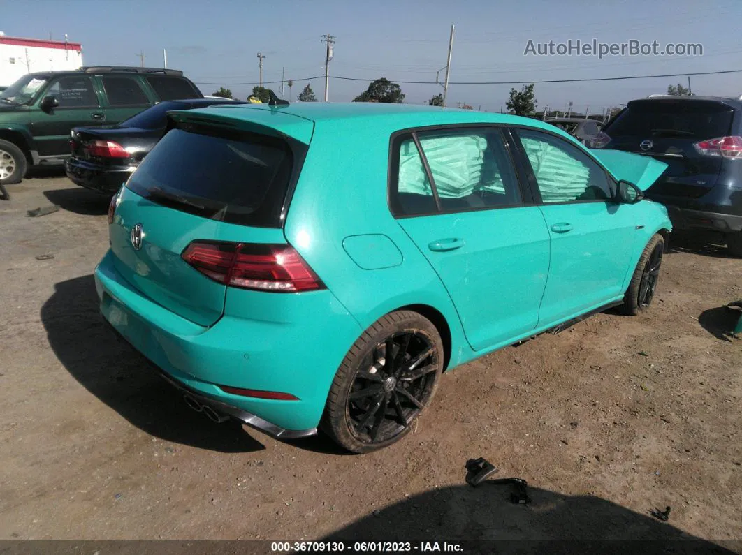 2019 Volkswagen Golf R   Teal vin: WVWWA7AU6KW110584