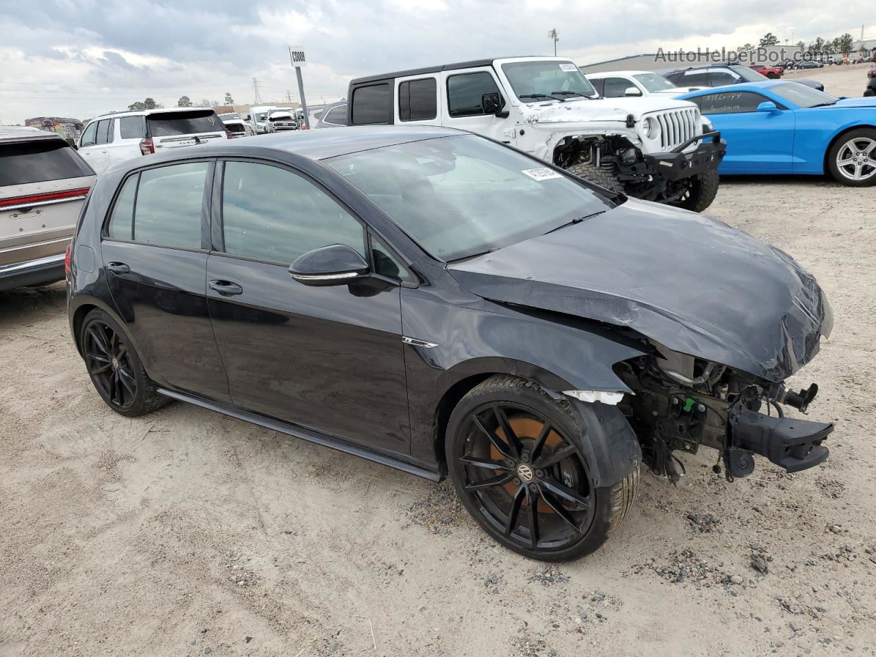 2019 Volkswagen Golf R  Black vin: WVWWA7AU6KW208739