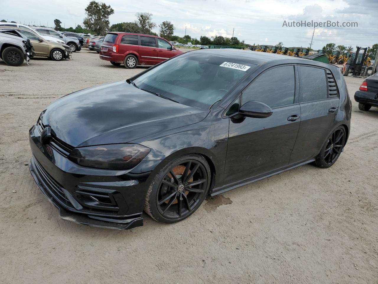 2019 Volkswagen Golf R  Black vin: WVWWA7AU7KW143884