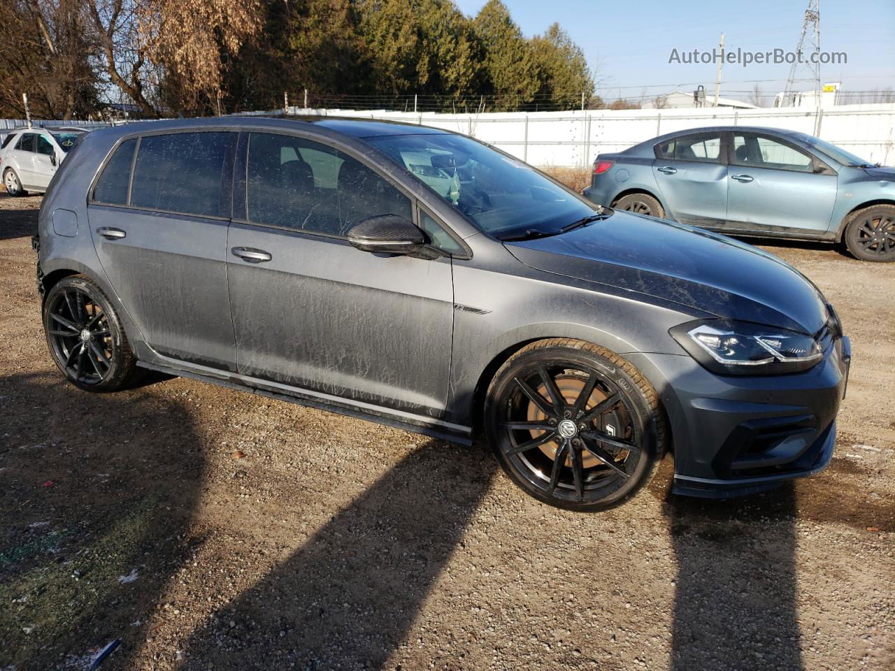 2019 Volkswagen Golf R  Gray vin: WVWWA7AU7KW188551