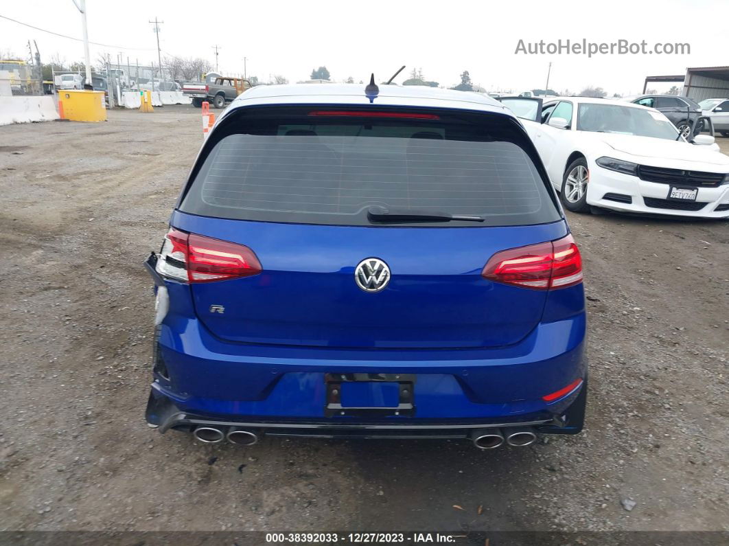 2019 Volkswagen Golf R 2.0t W/dcc   Navigation Blue vin: WVWWA7AU8KW221217