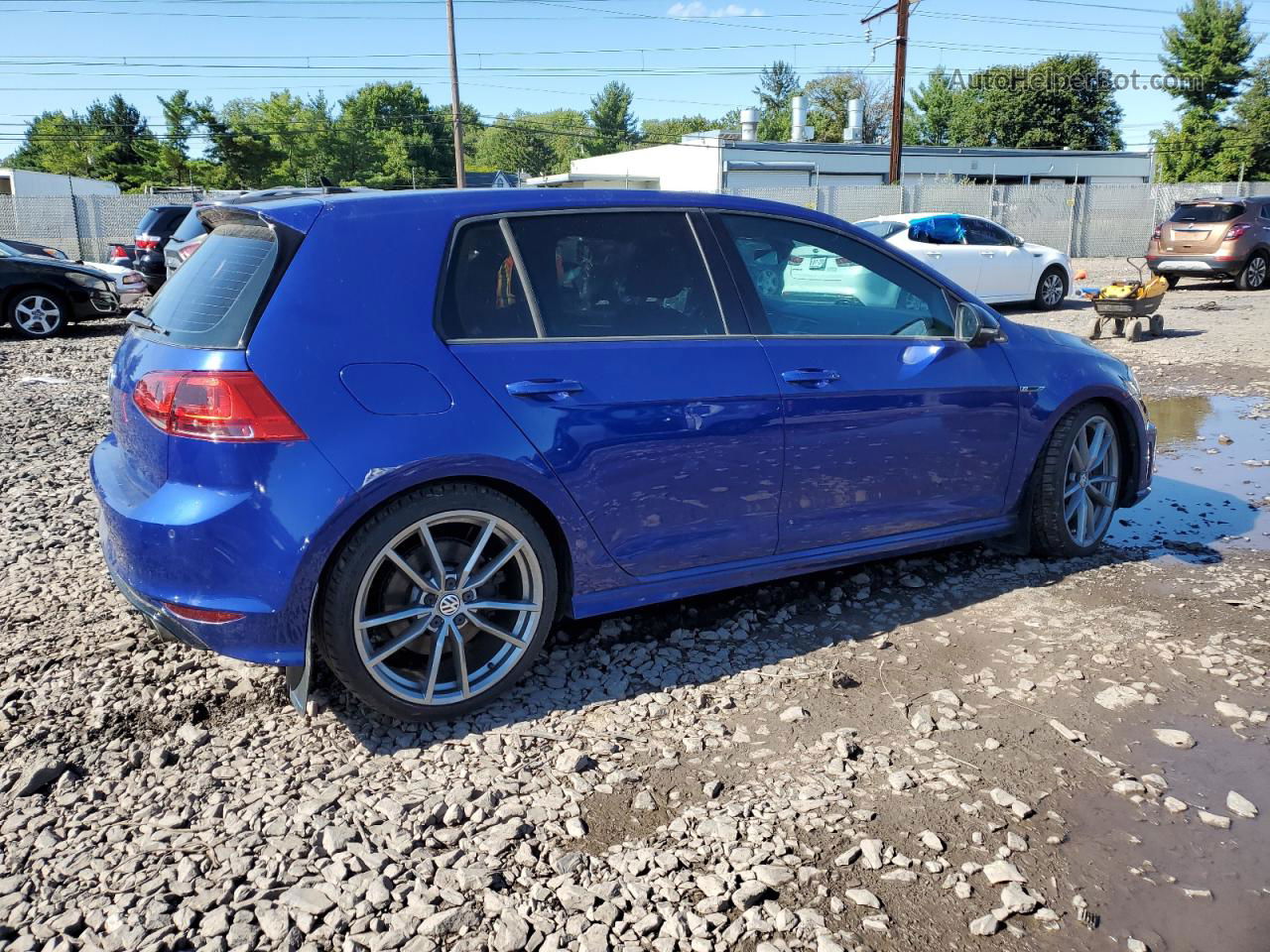 2017 Volkswagen Golf R  Синий vin: WVWWF7AU6HW074986