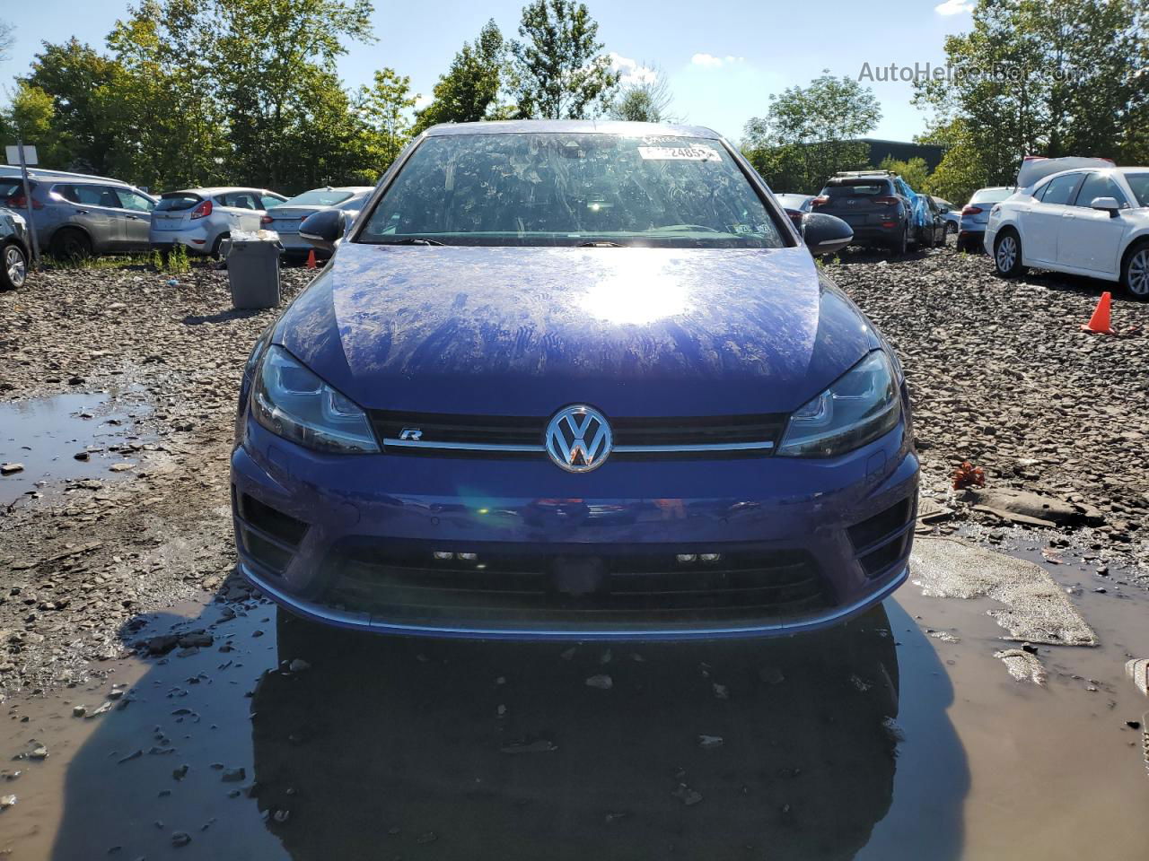 2017 Volkswagen Golf R  Blue vin: WVWWF7AU6HW074986