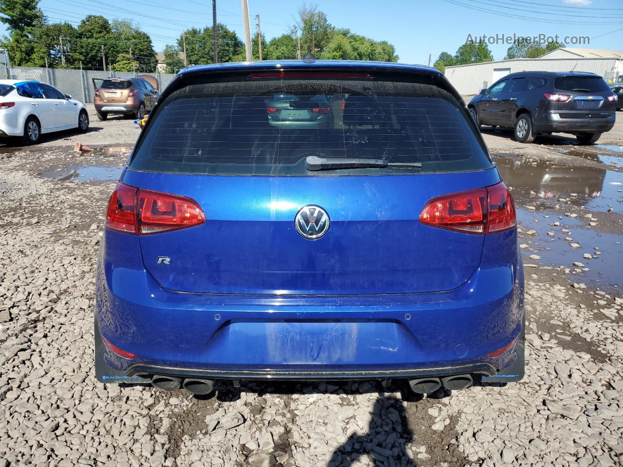 2017 Volkswagen Golf R  Синий vin: WVWWF7AU6HW074986