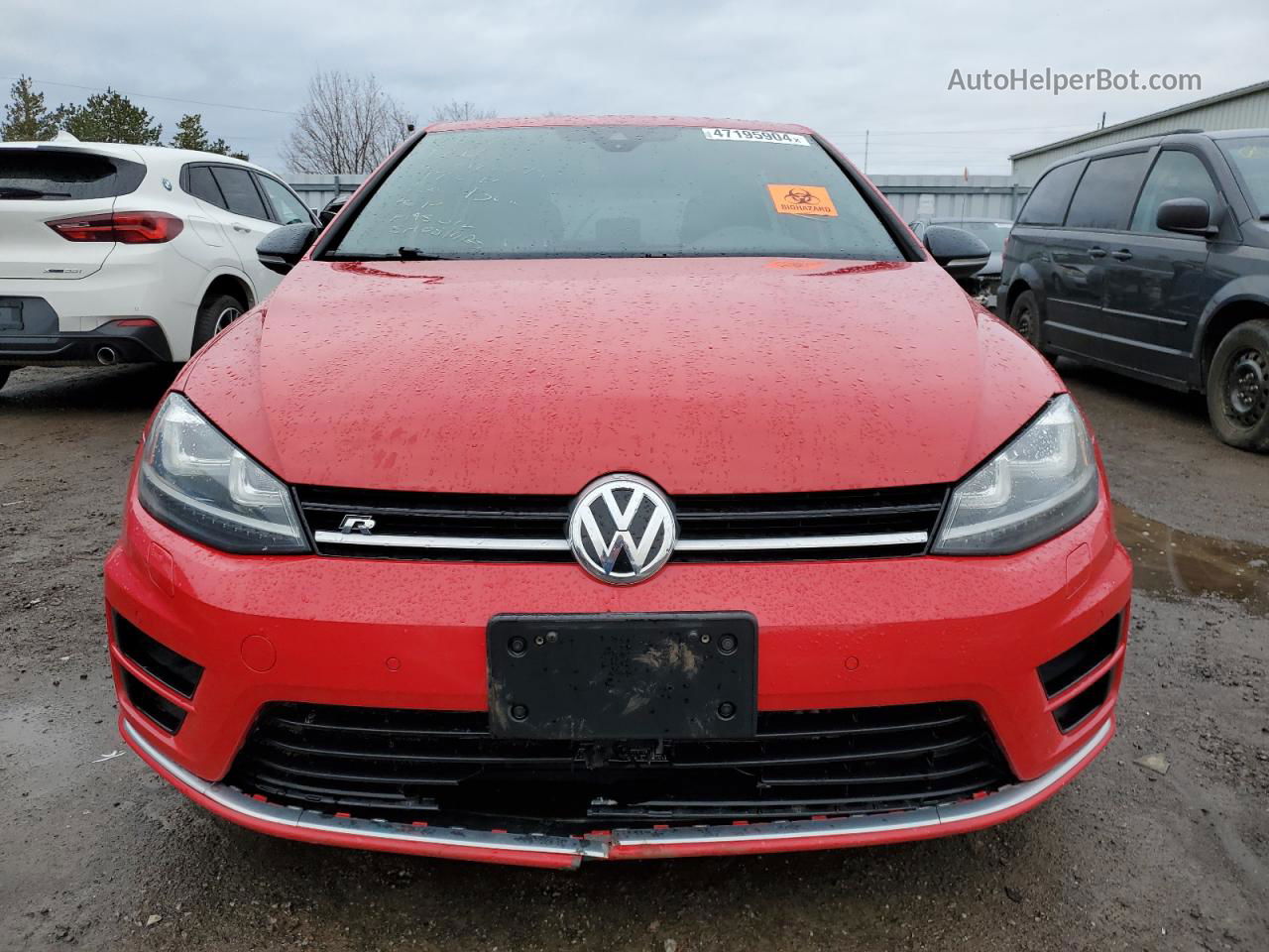 2017 Volkswagen Golf R  Red vin: WVWWF7AU6HW087074