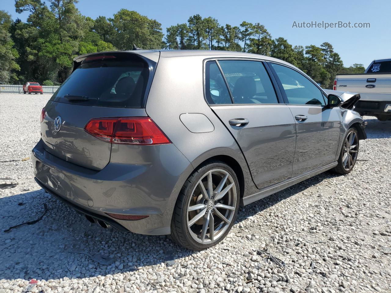 2017 Volkswagen Golf R  Gray vin: WVWWF7AU7HW102889