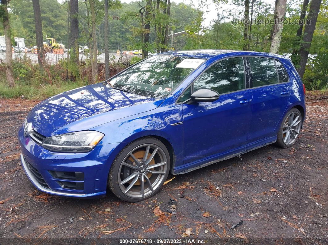 2017 Volkswagen Golf R   Blue vin: WVWWF7AU8HW150594