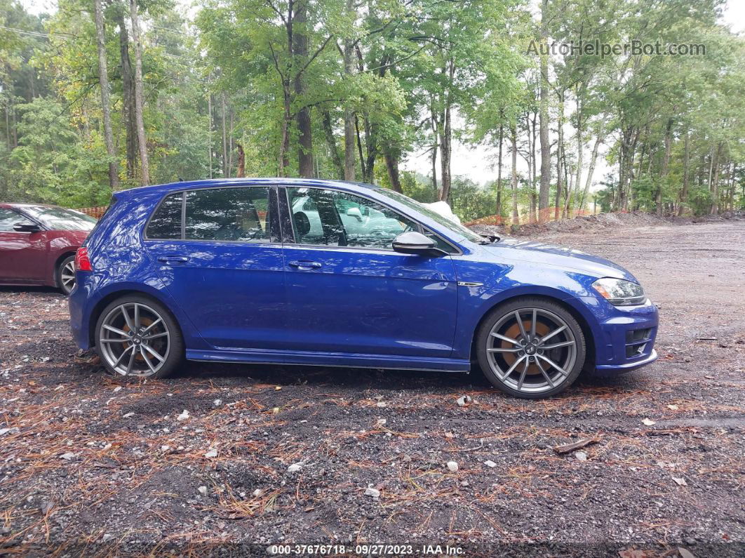 2017 Volkswagen Golf R   Синий vin: WVWWF7AU8HW150594