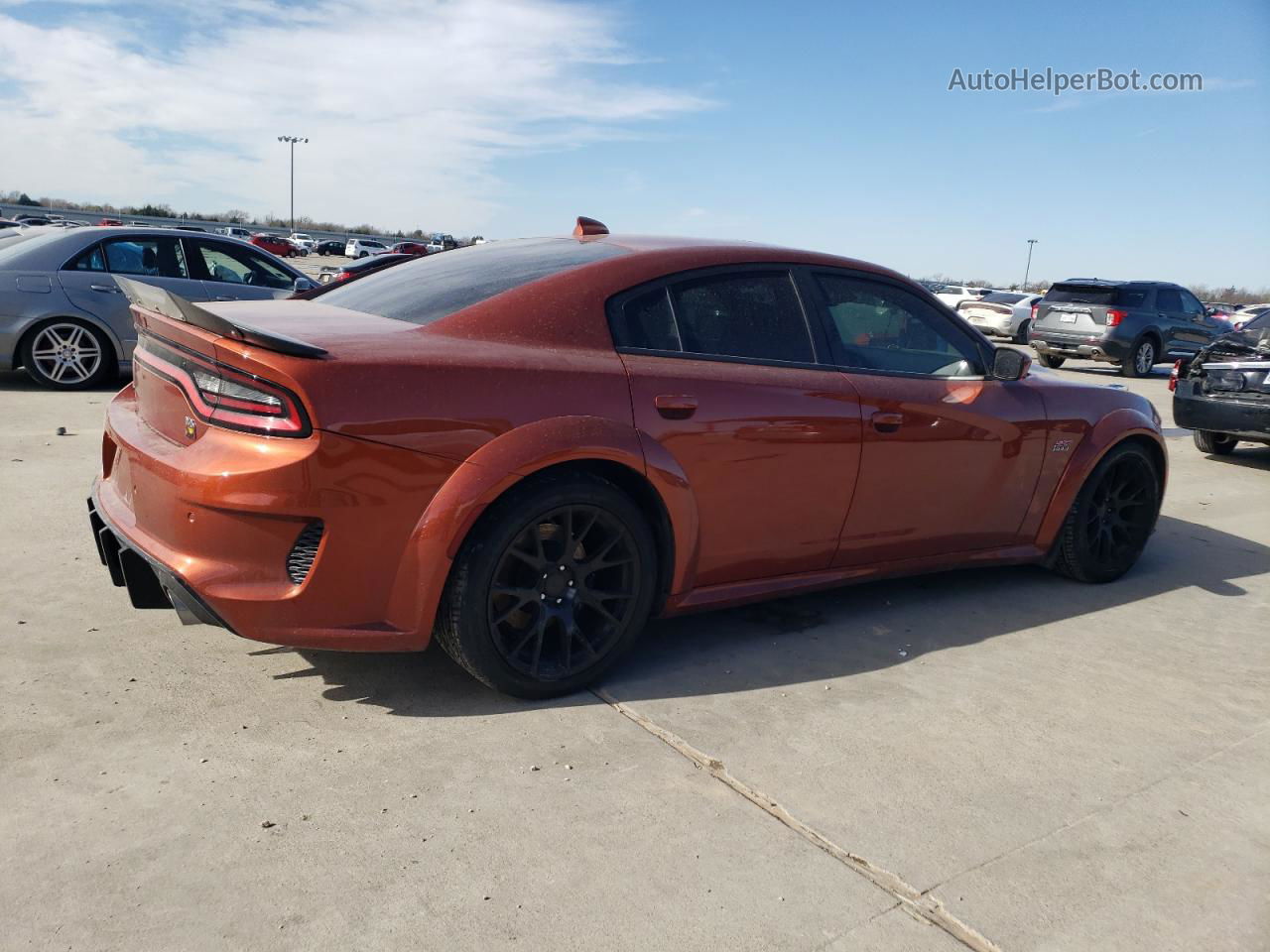 2021 Dodge Charger Scat Pack Оранжевый vin: 2C3CDXGJ4MH614158