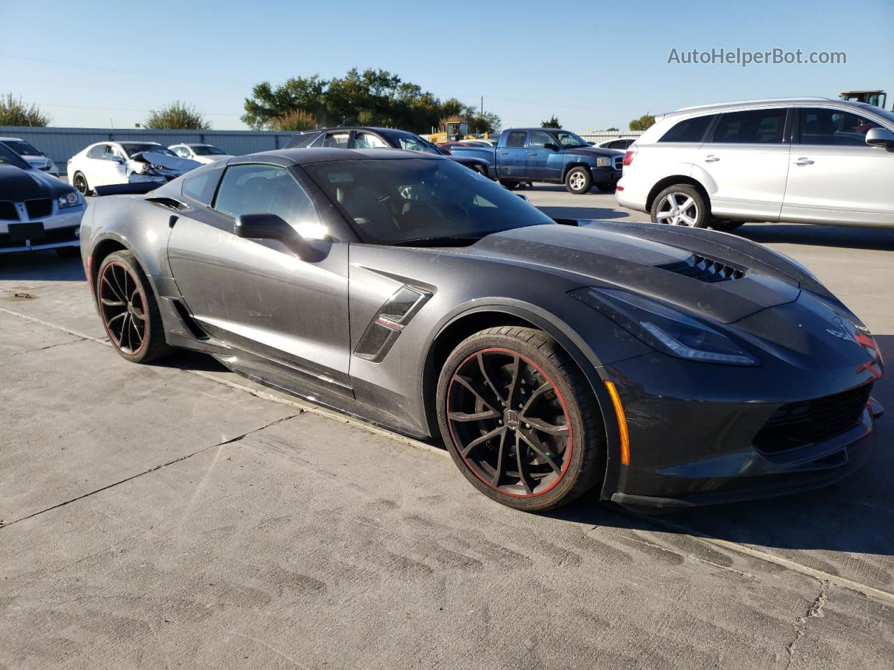 2017 Chevrolet Corvette Grand Sport 1lt Gray vin: 1G1YW2D75H5124423