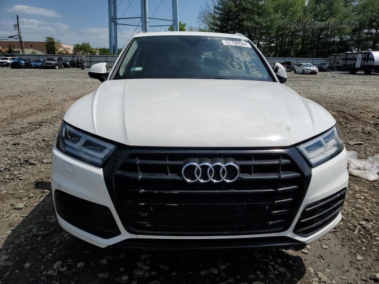 2018 Audi Q5 Premium Plus White vin: WA1BNAFY5J2030365