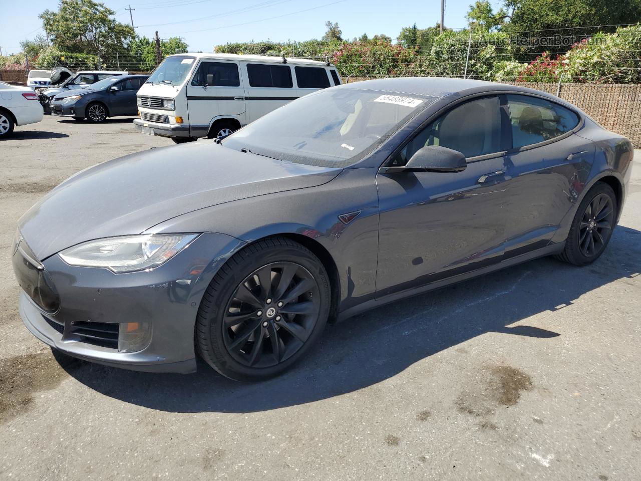 2016 Tesla Model S  Gray vin: 5YJSA1E13GF128323