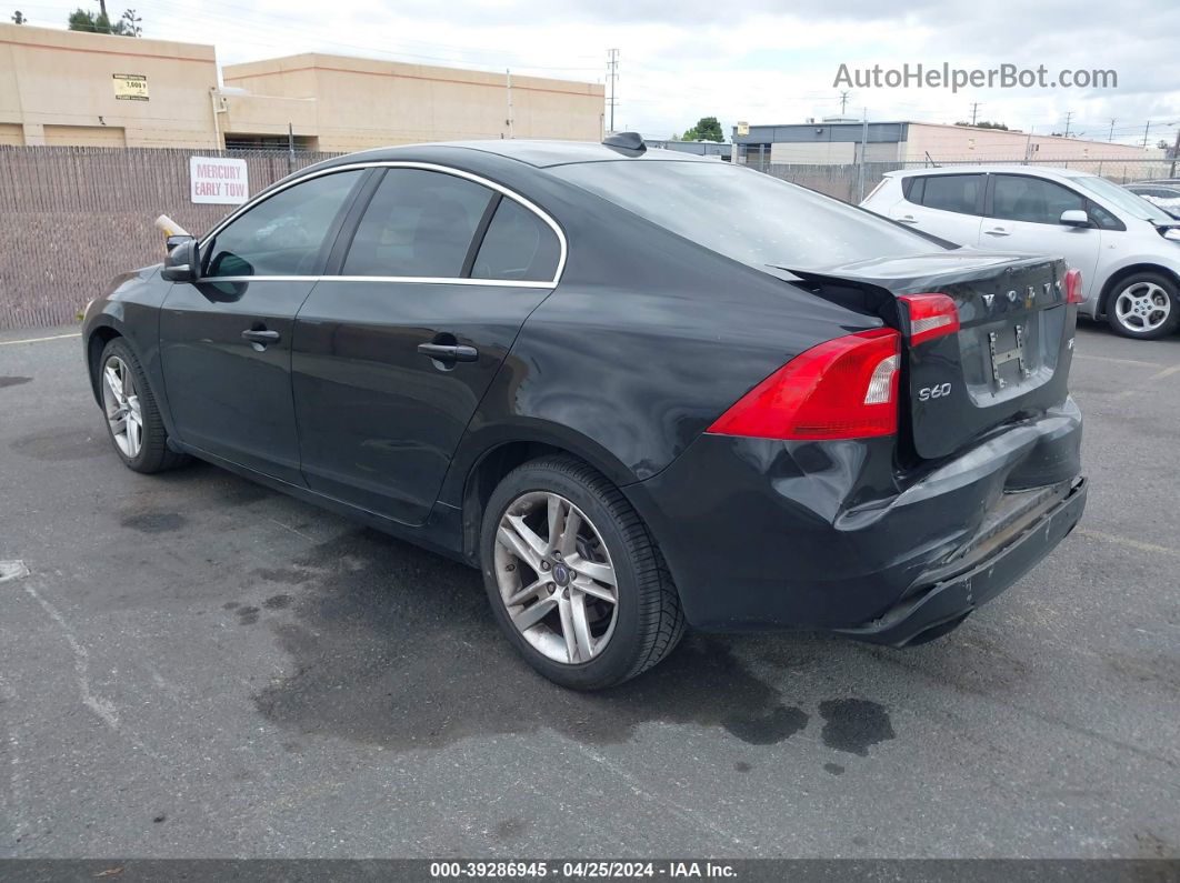 2015 Volvo S60 T5 Premier Black vin: YV126MFB0F2318134