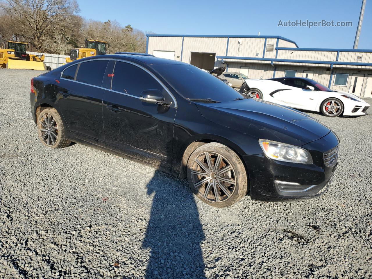 2015 Volvo S60 Premier Черный vin: YV126MFB8F2305597