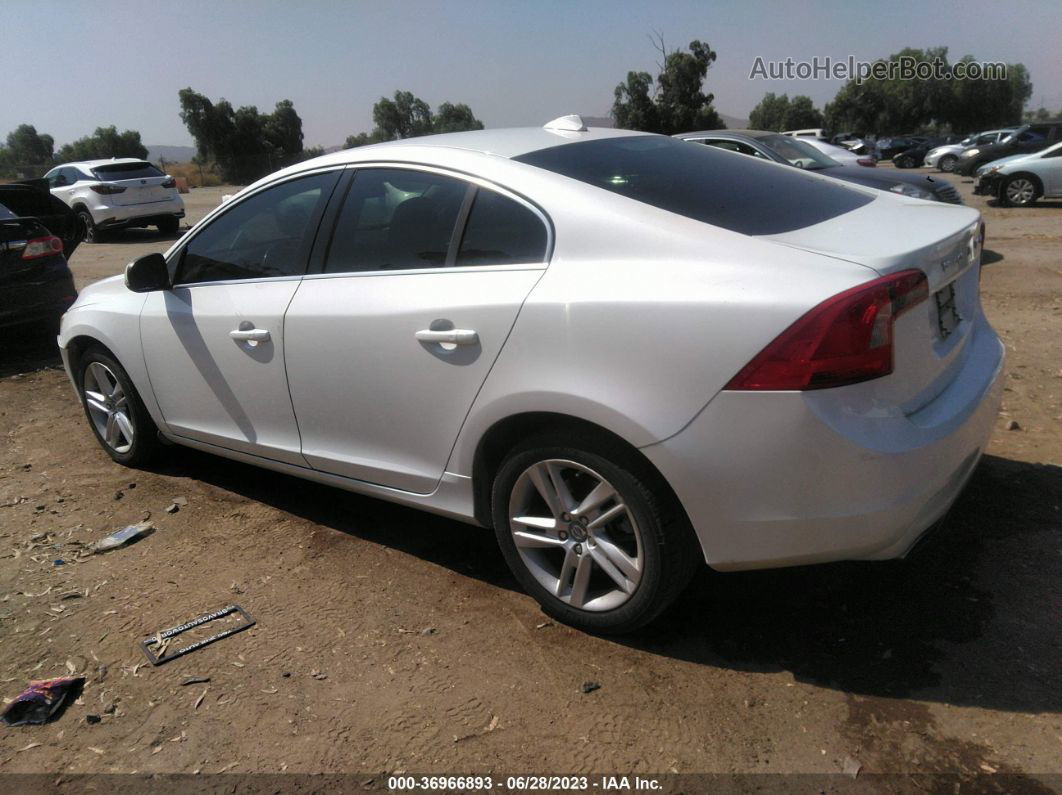 2015 Volvo S60 T5 Drive-e Premier White vin: YV126MFB9F1315643