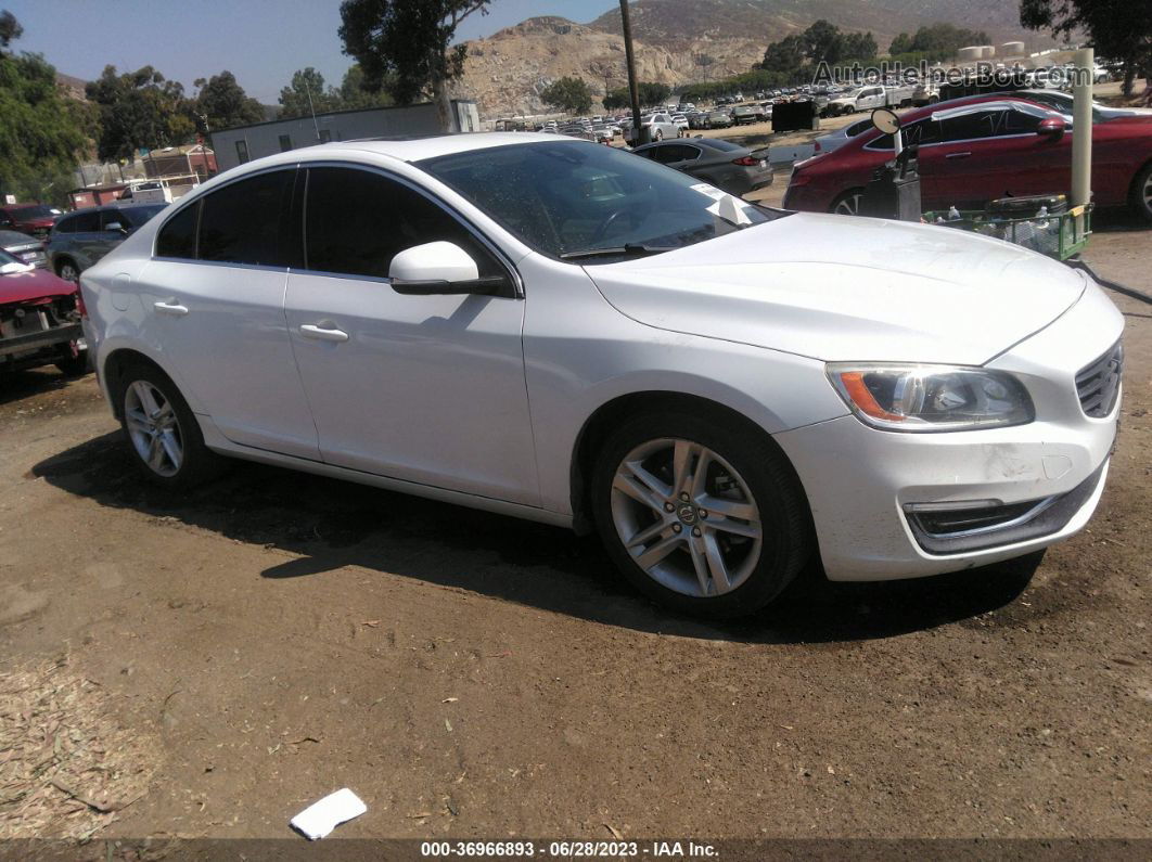 2015 Volvo S60 T5 Drive-e Premier White vin: YV126MFB9F1315643