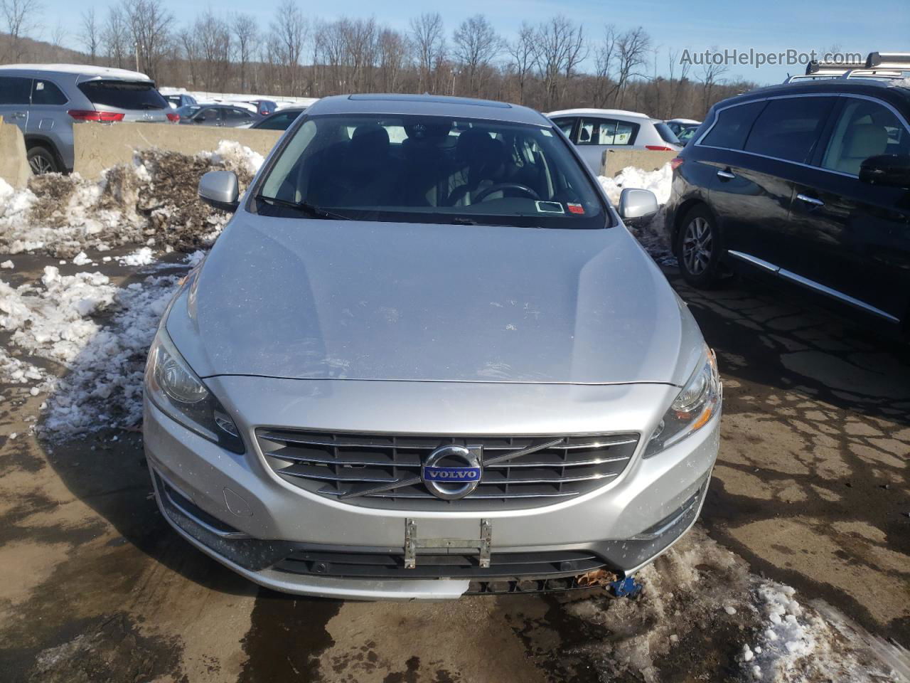 2015 Volvo S60 Premier Silver vin: YV126MFK0F1345842