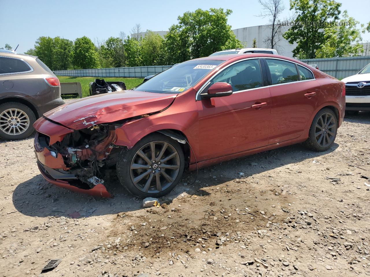 2015 Volvo S60 Premier Maroon vin: YV126MFK4F1340207