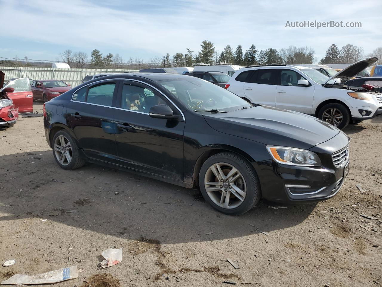 2015 Volvo S60 Premier Черный vin: YV126MFK9F1343863