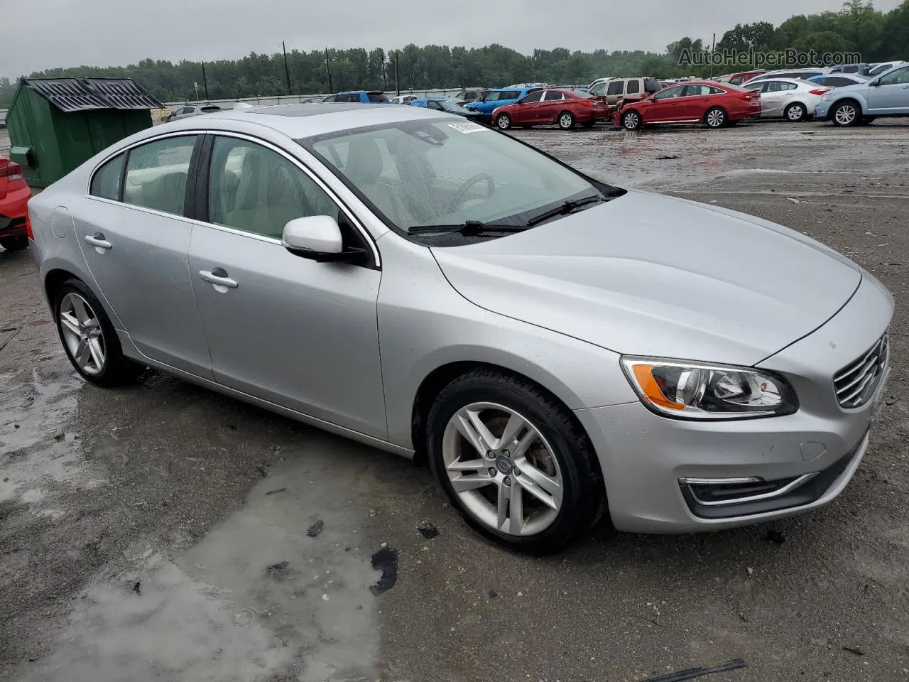 2015 Volvo S60 Premier Silver vin: YV126MFK9F1348416