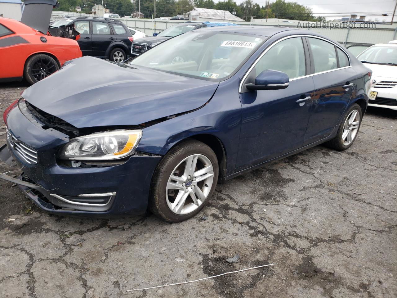 2015 Volvo S60 Premier Синий vin: YV126MFKXF1362793