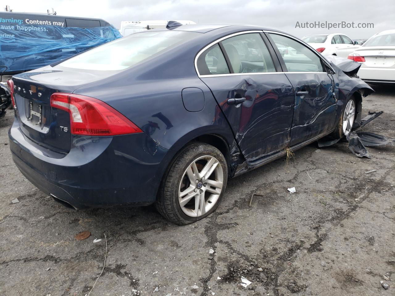 2015 Volvo S60 Premier Синий vin: YV126MFKXF1362793