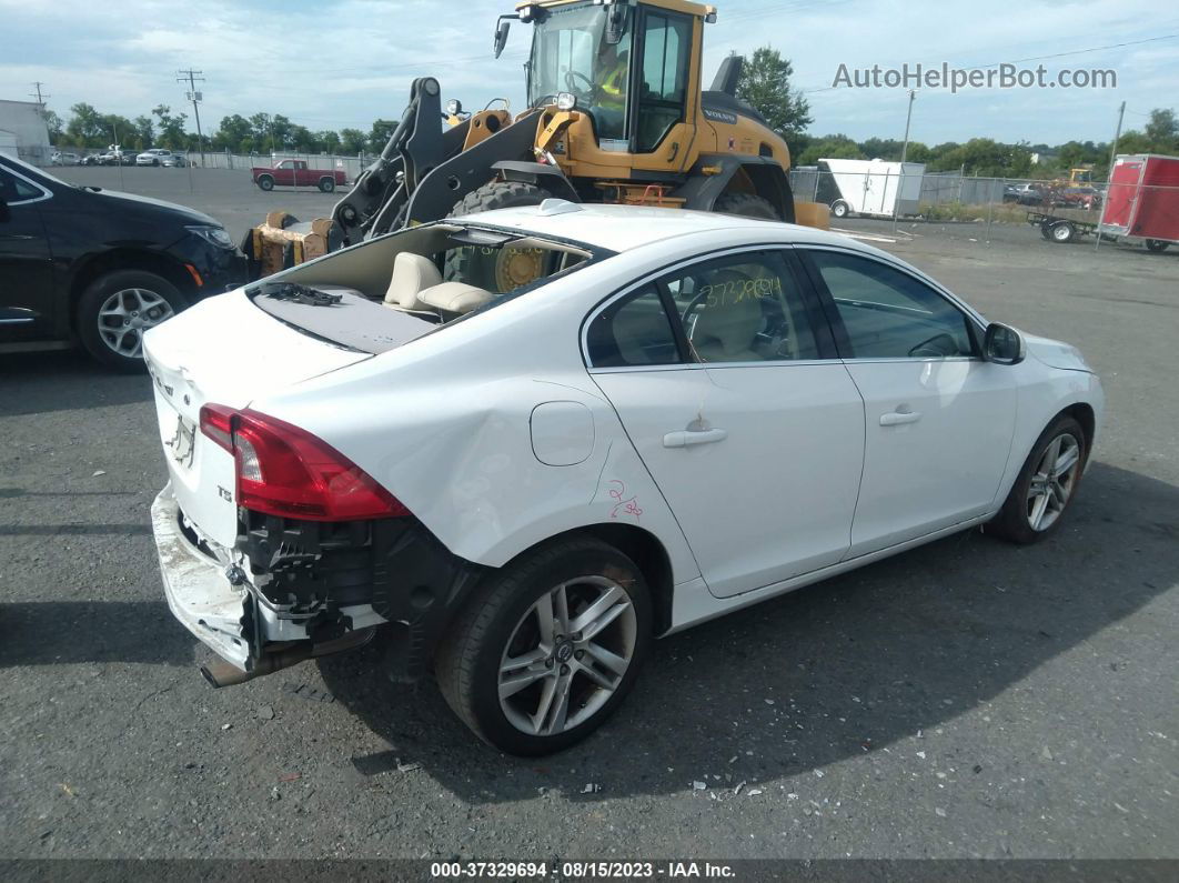 2015 Volvo S60 T5 Drive-e Premier White vin: YV140MFB6F2300277