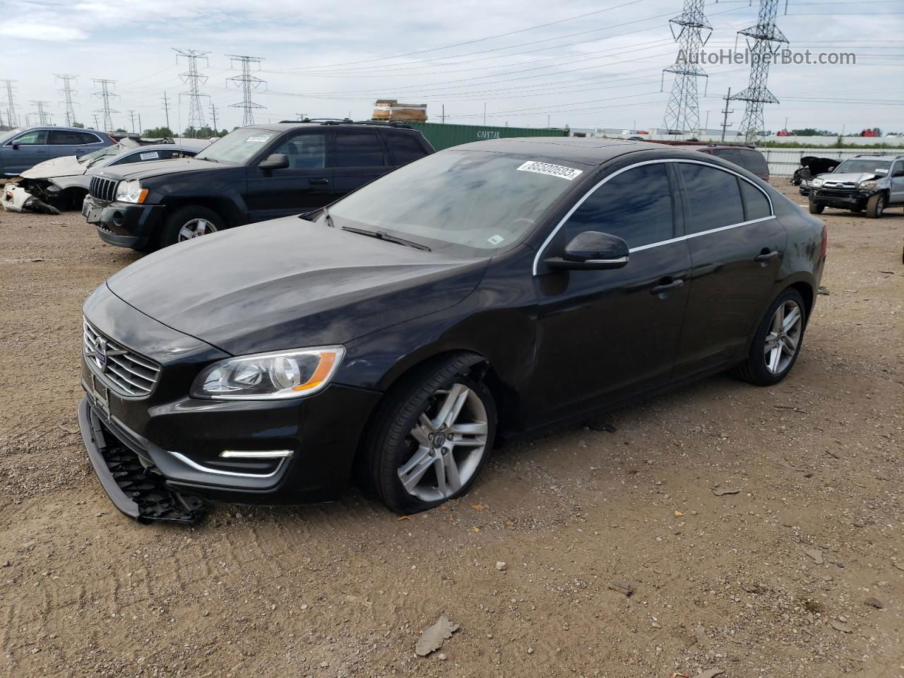 2015 Volvo S60 Premier+ Черный vin: YV140MFC7F1311660