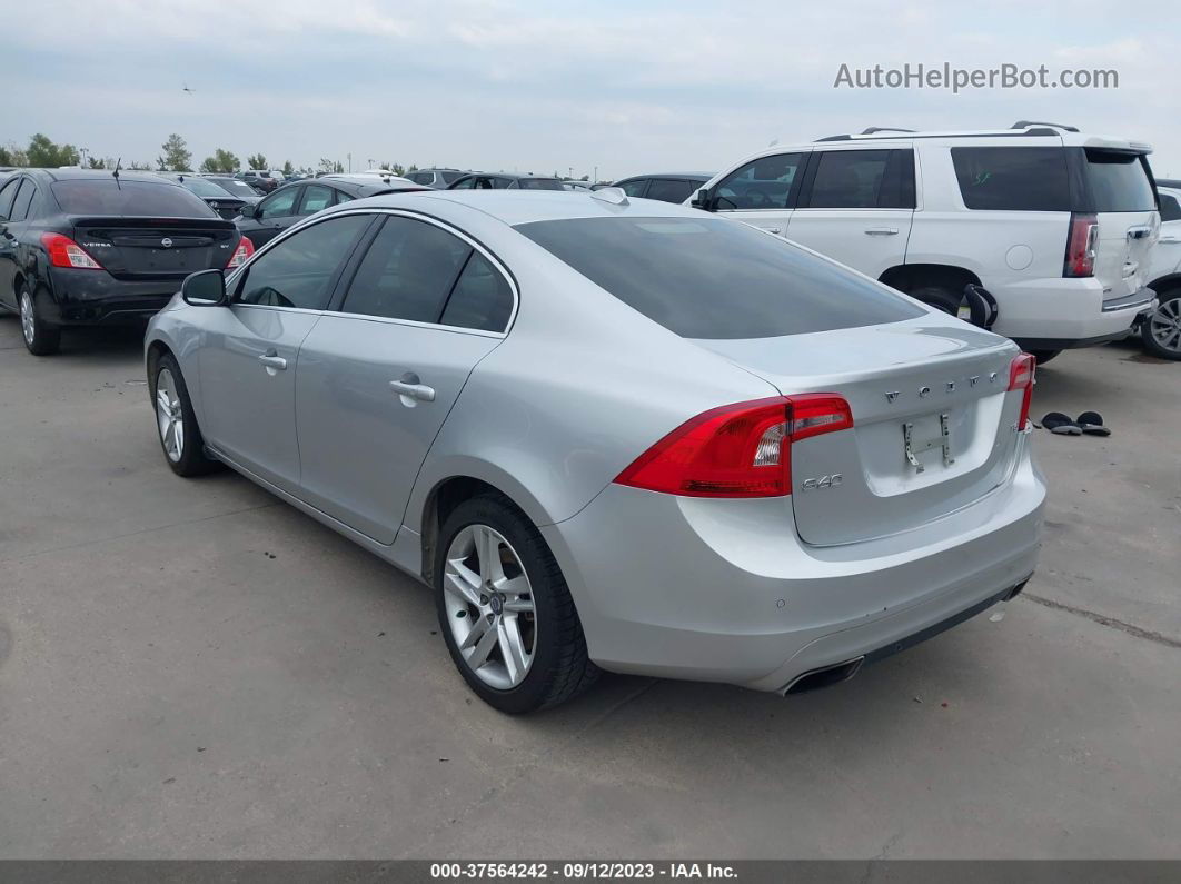 2015 Volvo S60 T5 Drive-e Premier Silver vin: YV140MFK2F1355668