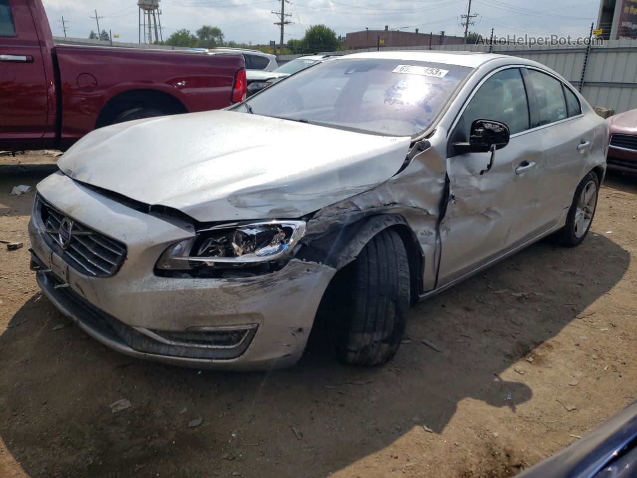 2015 Volvo S60 Premier Silver vin: YV140MFKXF1343493