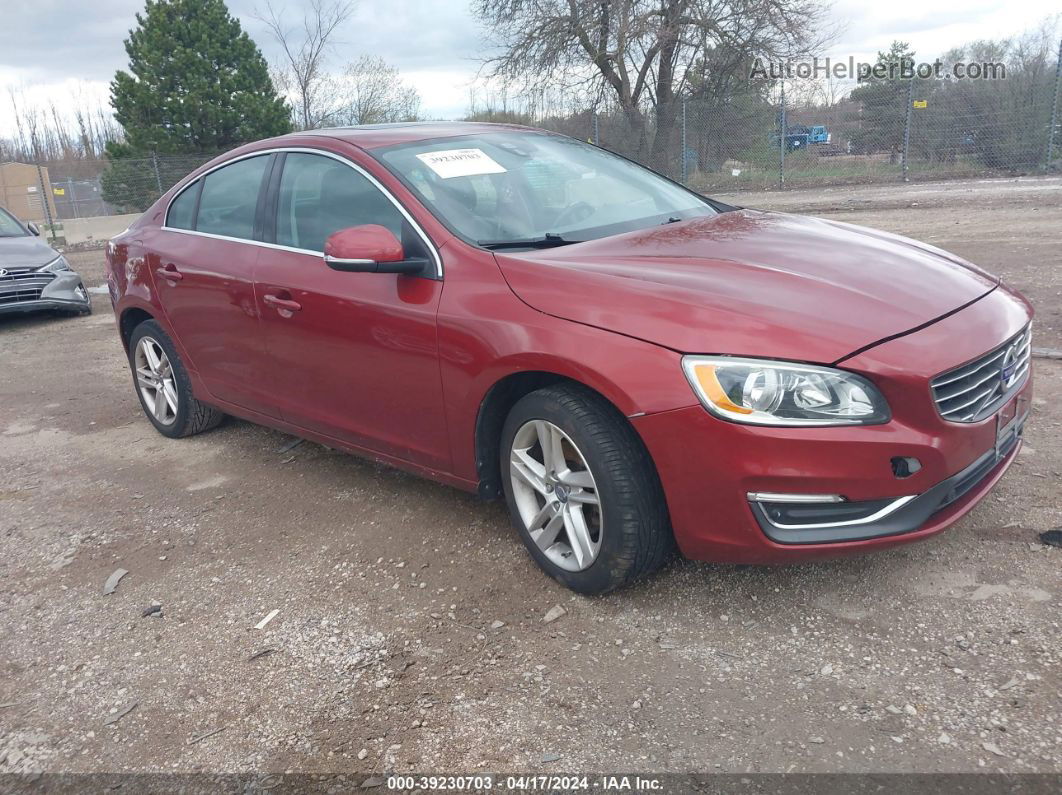 2015 Volvo S60 T5 Premier Red vin: YV140MFKXF1353778