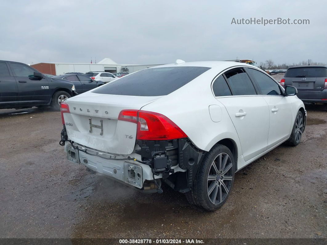 2015 Volvo S60 T6 Platinum White vin: YV149MFM1F2335803