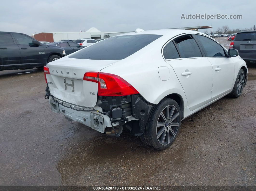 2015 Volvo S60 T6 Platinum White vin: YV149MFM1F2335803