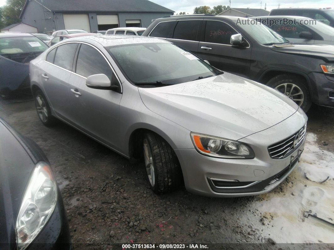 2015 Volvo S60 T5 Premier Silver vin: YV1612TB5F1309122