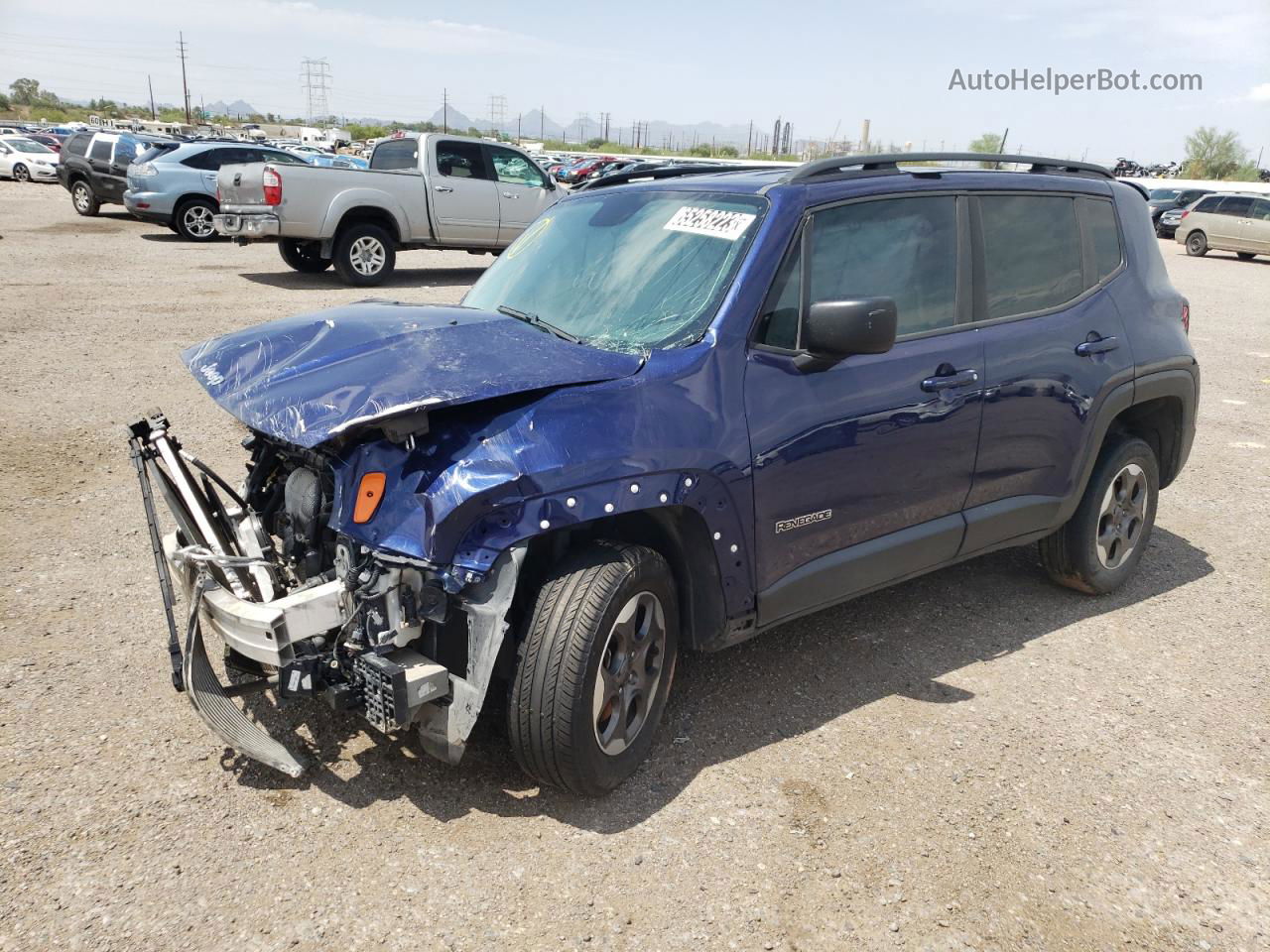 2017 Jeep Renegade Sport Blue vin: ZACCJAAB0HPE54478