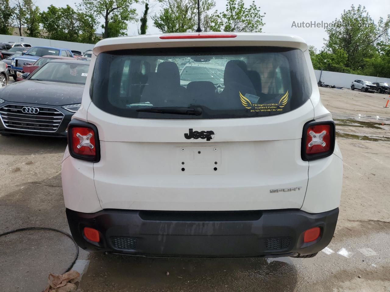 2017 Jeep Renegade Sport White vin: ZACCJAAB0HPF88939