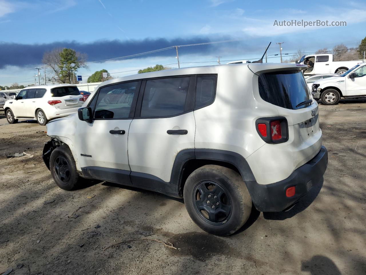 2017 Jeep Renegade Sport White vin: ZACCJAAB2HPE67524