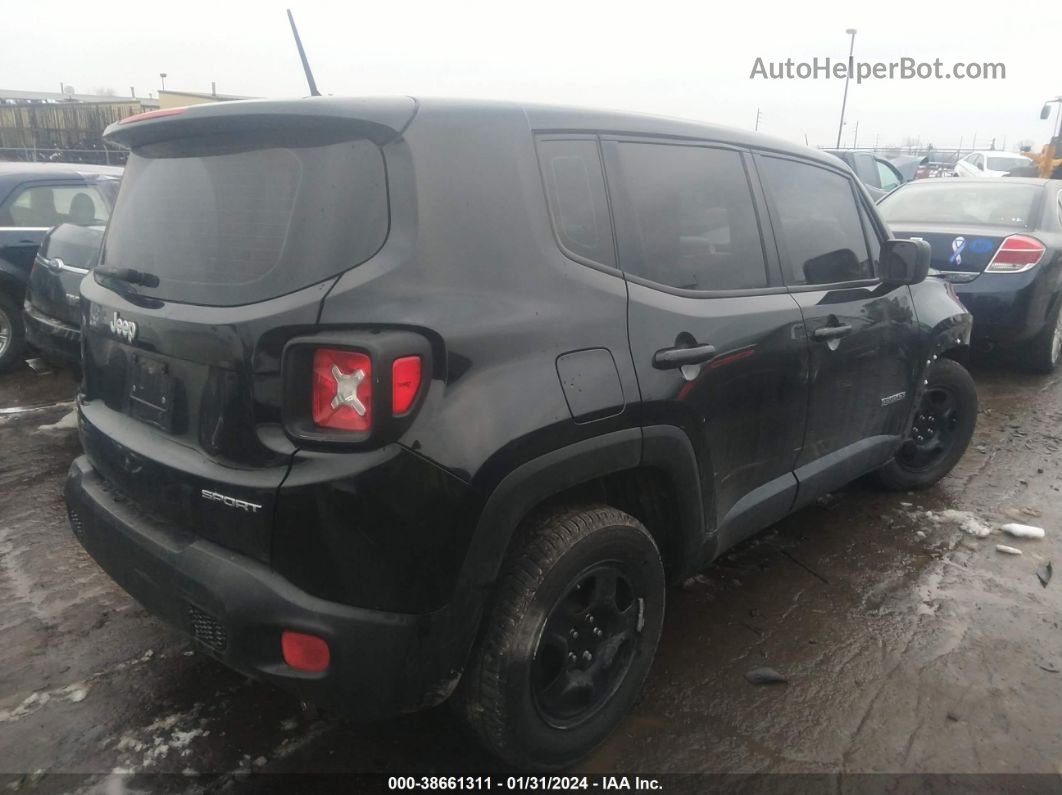 2017 Jeep Renegade Sport Fwd Black vin: ZACCJAAB2HPF44313