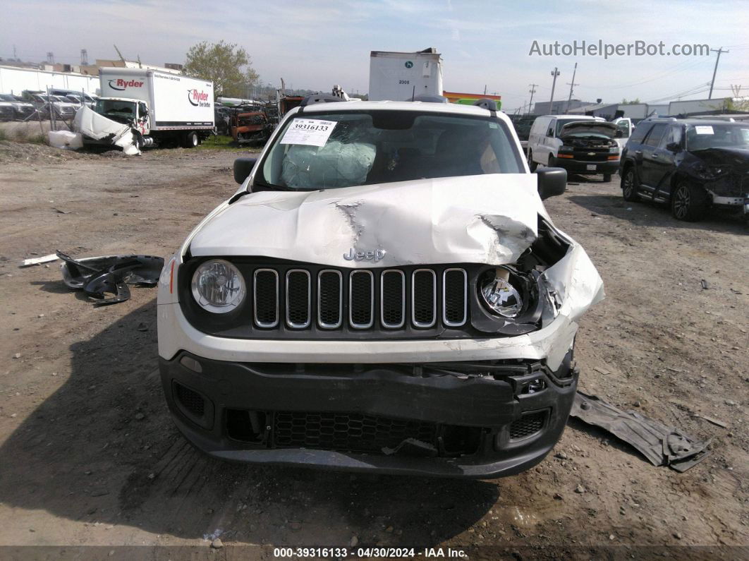 2017 Jeep Renegade Sport Fwd White vin: ZACCJAAB2HPF52766