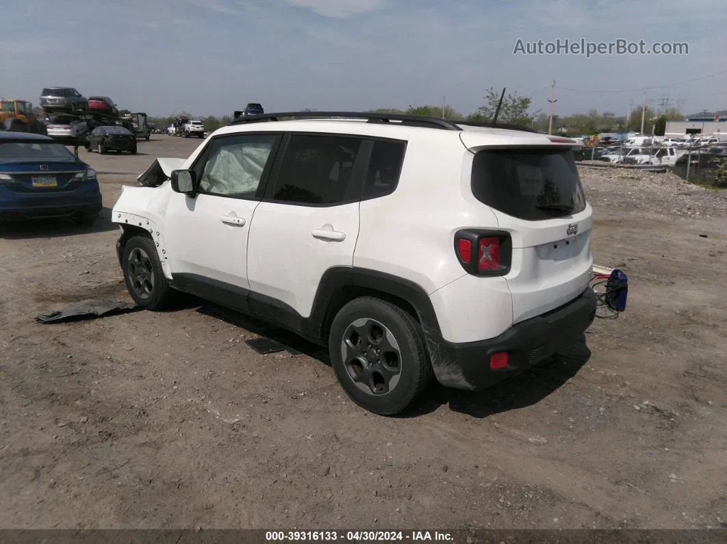 2017 Jeep Renegade Sport Fwd White vin: ZACCJAAB2HPF52766