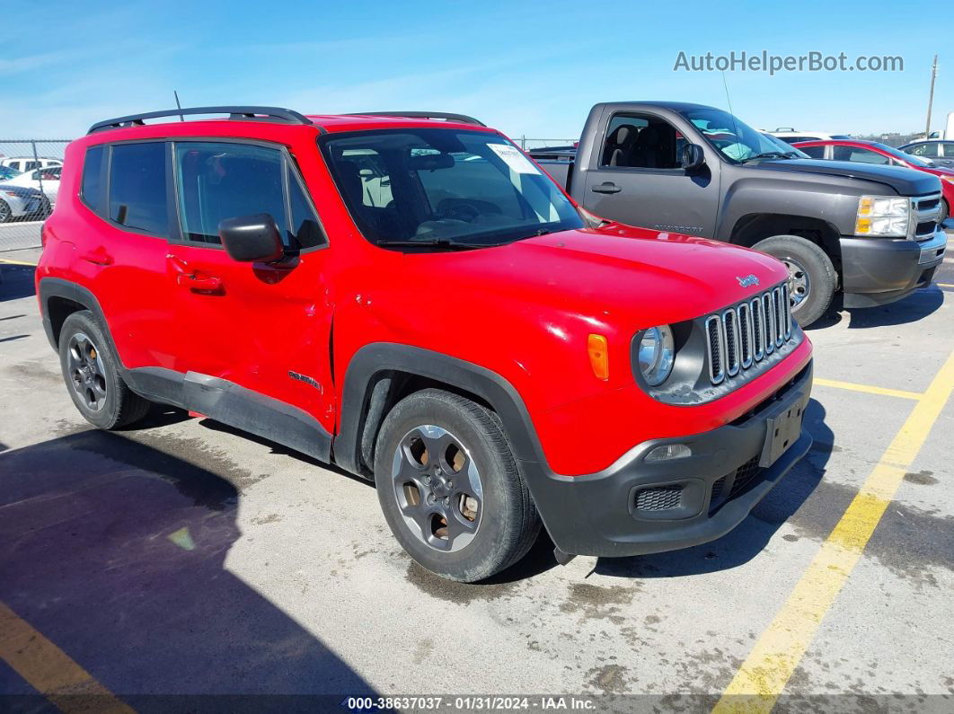 2018 Jeep Renegade Sport Fwd Red vin: ZACCJAAB2JPG70287