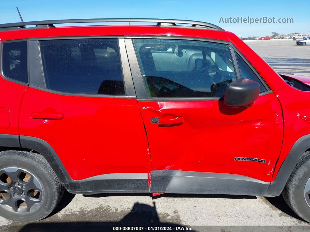 2018 Jeep Renegade Sport Fwd Red vin: ZACCJAAB2JPG70287