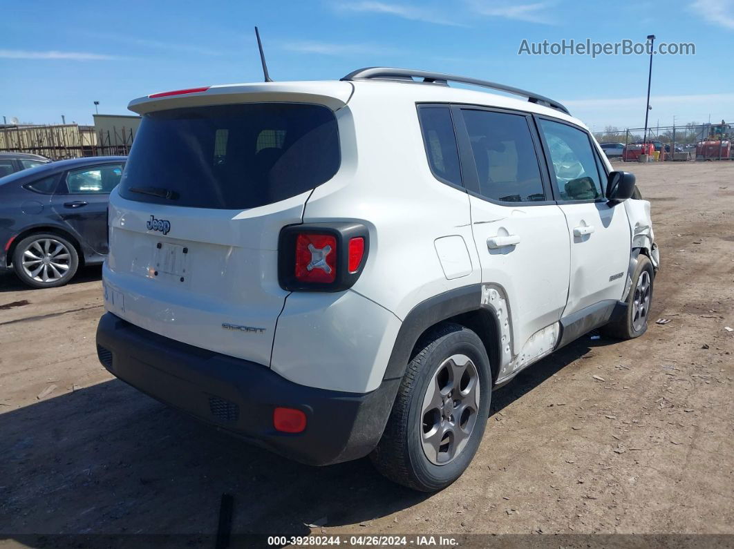 2017 Jeep Renegade Sport Fwd White vin: ZACCJAAB3HPE95381