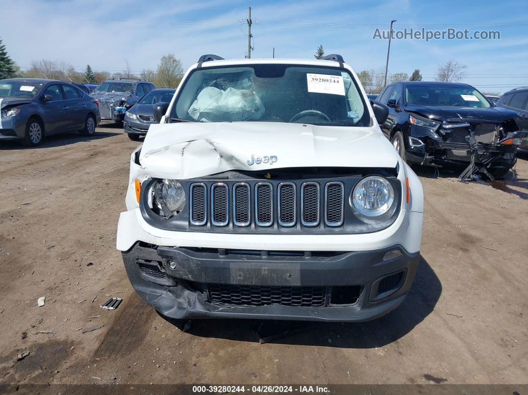 2017 Jeep Renegade Sport Fwd White vin: ZACCJAAB3HPE95381