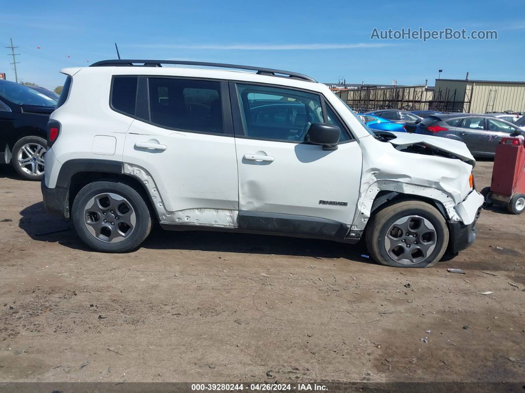 2017 Jeep Renegade Sport Fwd White vin: ZACCJAAB3HPE95381